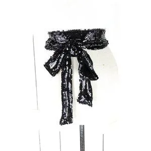 Sequins skinny long sash tie belt/skinny sequin choker scarf necklace Accessories | Sequins Skinny Long Sash Tie Beltskinny Sequin  main image 2